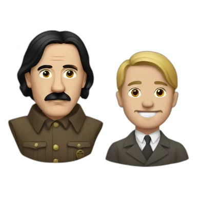 Hitler and jesus sticker