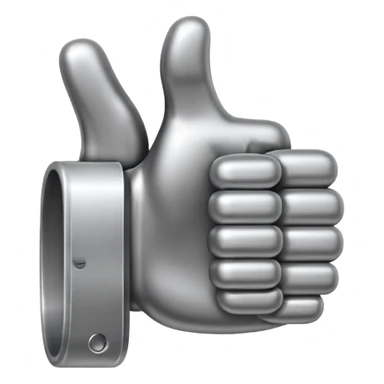 Please create a unique and uncommon thumbs-up emoji. The size should be 64x64 pixels. sticker