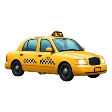 City Rain Scenes, Taxi reflection + puddle. sticker