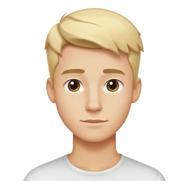 Young guy with bleach in hair sticker