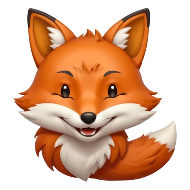 A fox head with heart eyes
The second one should be a fox that is laughing
The third one should be a fox with an athletic body that shows strength, for example
The fourth one should be a fox head that is sleepy and relaxed
The fifth one should be sad with teary eyes sticker