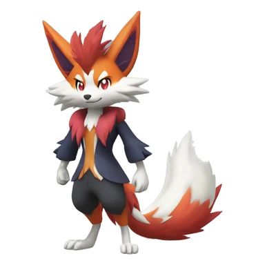 Braixen-Zoroark-Fakemon Full body sticker