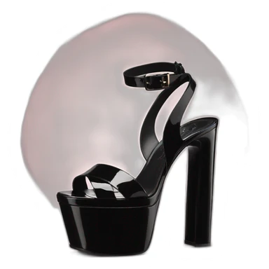 Ysl heel sandal TRIBUTE PLATFORM SANDAL black PATENT LEATHER sticker