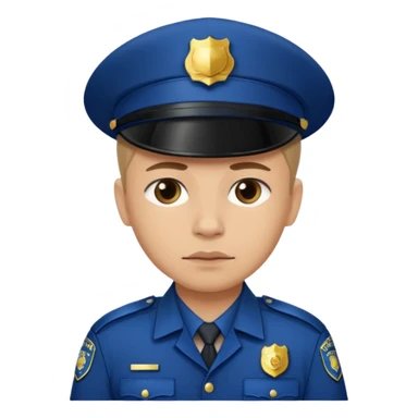 Policia triste sticker