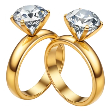 two ndian engagements rings next to each other sticker