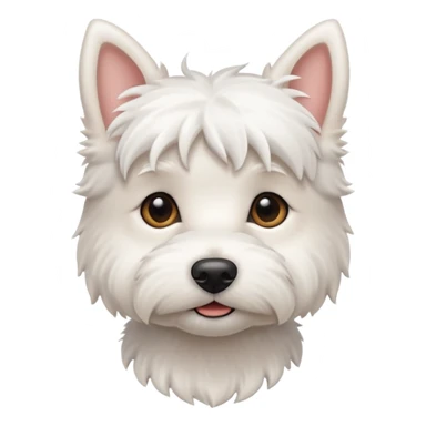 Tiny westie dog sticker