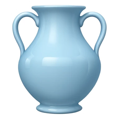 porcelain vase baby blue   sticker