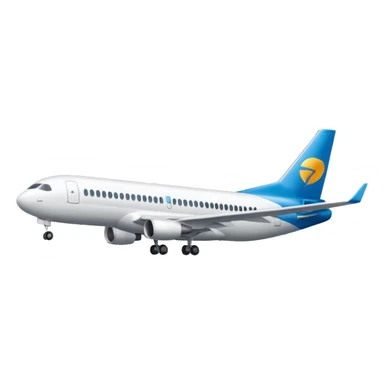 A commercial airplane with the Framer logo on the tail wing. sticker