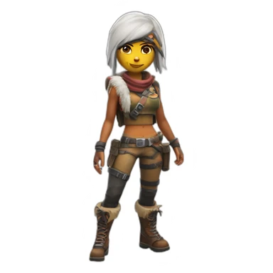 Renegade Raider from fortnite with white skin sticker