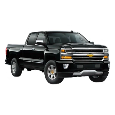 Car Silverado 2018 black  sticker