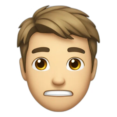 Hein Ko Ko who is trying to smile but cry sticker