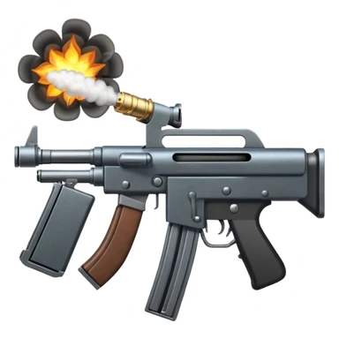 make a machine gun firing sticker