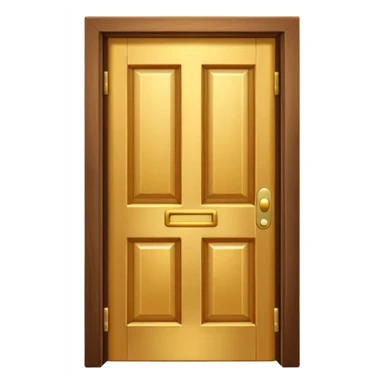 opened door with golden light coming out sticker