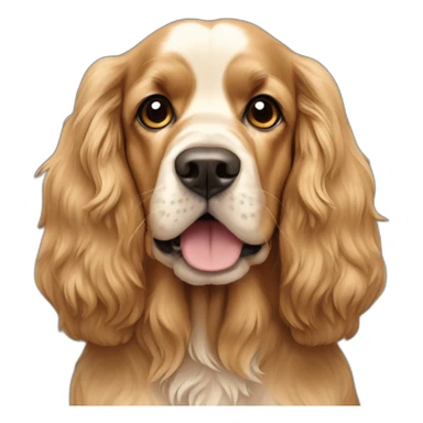 Dog-english-cocker-spaniel-full-body-golden sticker