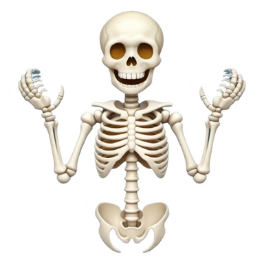 The rahhh skeleton sticker