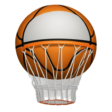 Ballon de basket sticker