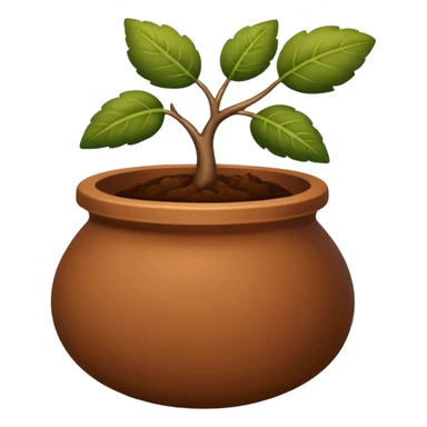 verre de terre en argile sticker