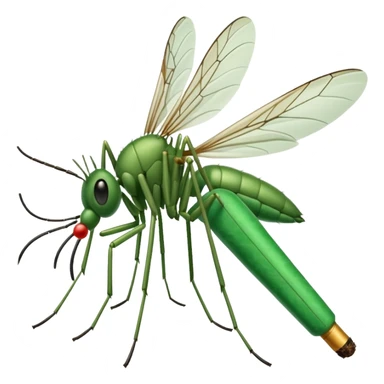 mosquito fumando un cigarro sticker