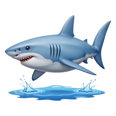 A shark with blue shoes on land near water not in it sticker