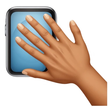 back of veiny fist rearview sticker