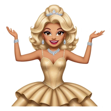 Dancing drag queen sticker