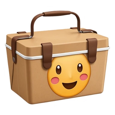 create an emoticon of a retangular lunch box made of kraft paper, 
The lunch box should be the most similar to this real one..
https://i.postimg.cc/FKcHz1tk/Screenshot-2025-11-11-alle-16-06-29.png

Can get more images of the box from this instagram account https://www.instagram.com/chefaporterbr/ sticker