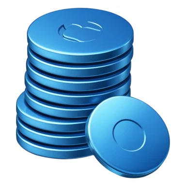 blue coins credit package sticker