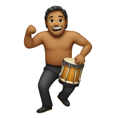 Conga player sticker