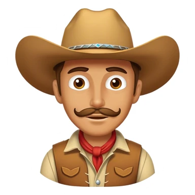 Zesty cowboy sticker