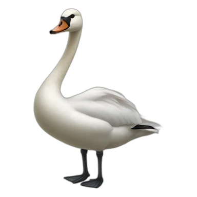 Lachender Schwan sticker