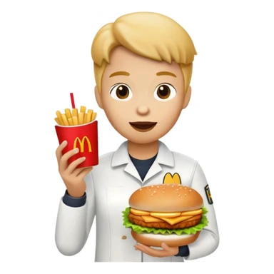 McDonald’s eating kfc sticker