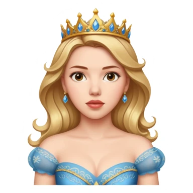 Scarlett Johansson in a princess dres sticker
