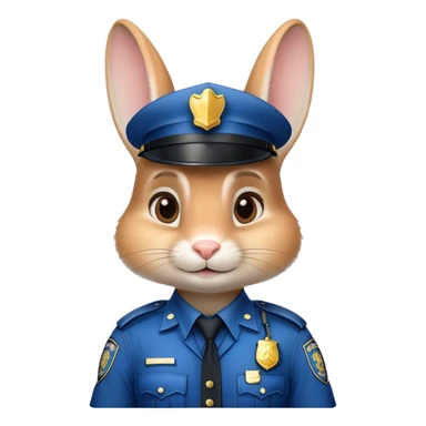 zootopia cop rabbit sticker