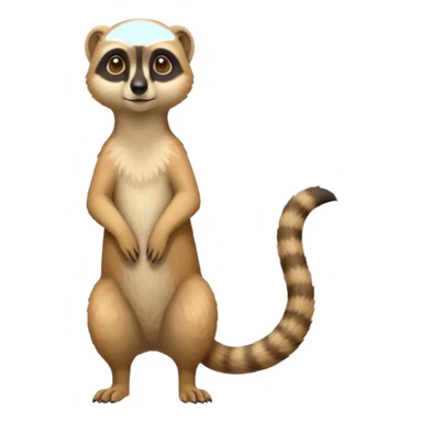 a suricate sitanding up sticker