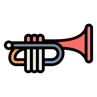 trumpet musical instrument app icon sticker