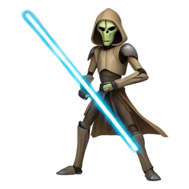 General grevious with four light sabers spinning  sticker
