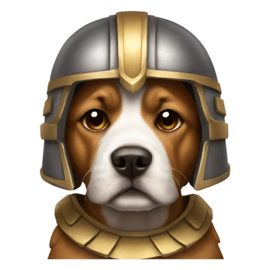 gladiator helmet dog sticker