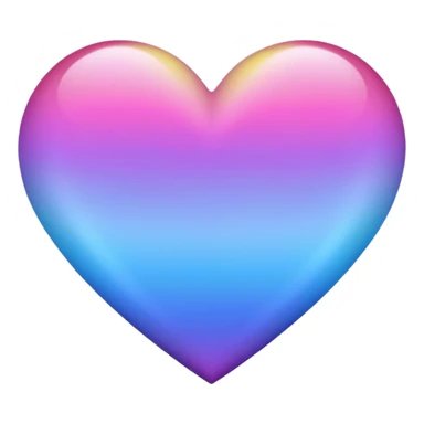 Ombré pink blue purple yellow heart 2016 vibes sticker