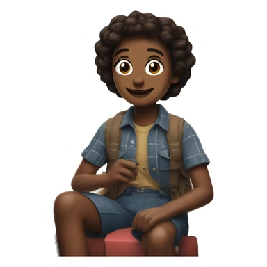 Sadie's river journey from Stranger Things sticker
