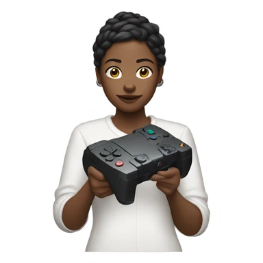Woman playing ps 5 sticker