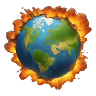 earth destroyed sticker