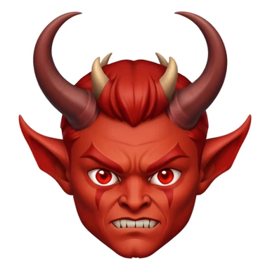 Leonardo DiCaprio as devil with horns sticker