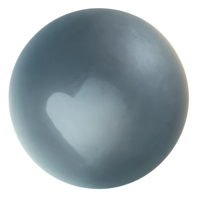 Pluto with a heart-shaped region, matte glass style sticker