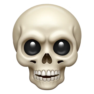Make a ios shocking skull smoji sticker