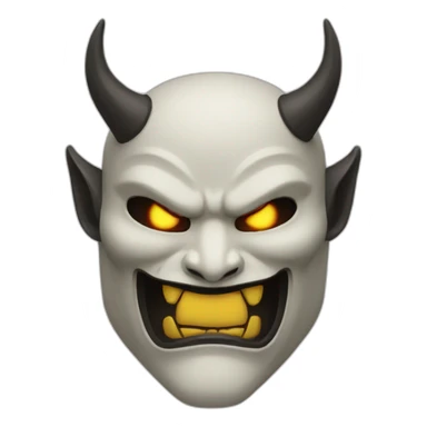 Oni mask sticker
