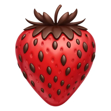 chocolate covered strawberry sticker