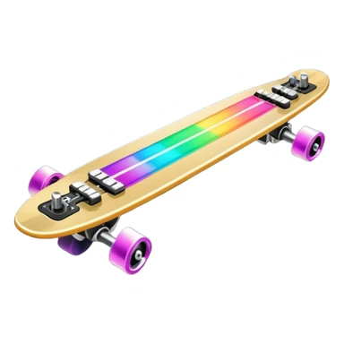 A longboard DJ mixer with faders, EQ knobs, and colorful LEDs.
 sticker