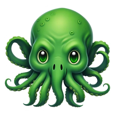cute smiling Cthulhu sticker