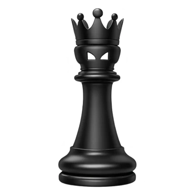 rook chess piece emoji, black, classic chess rook with castle features sticker