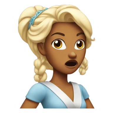 princess angry sticker